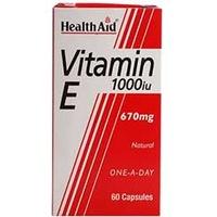 Health Aid Vitamin E 1000iu Natural 60 Caps