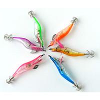 hengjia led squid jig fishing lures 6pcsset 105mm 12g