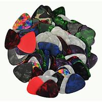 heavy 096mm guitar picks plectrums celluloid assorted colors 100pcs pa ...