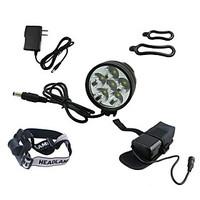 Headlamps / Bike Lights / Front Bike Light LED Cree XM-L T6 Cycling Waterproof / Rechargeable / Impact Resistant 18650 6800 Lumens Battery