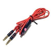 headphone cable with mic remote control talk 35mm male to male stereo  ...