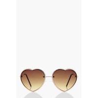 Heart Shaped Sunglasses - gold