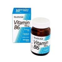 Health Aid Vitamin B6 (Pyridoxine HCl) 10 100 tablet (1 x 100 tablet)