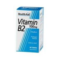 Health Aid Vitamin B2 (Riboflavin) 100mg 60 tablet (1 x 60 tablet)