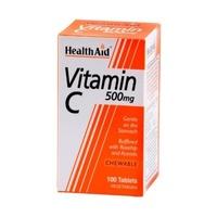 HealthAid Vitamin C 500mg - Chewable 100 Tablet (1 x 100 tablet)