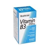 Health Aid Vitamin B3 (Niacinamide) 250mg 90 tablet (1 x 90 tablet)