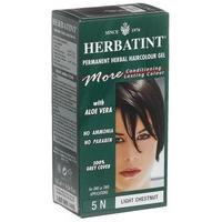 Herbal Care Herbatint Permanent Herbal Haircolour Gel, Light Chestnut, 5N, 1 Each (Pack Of 2)