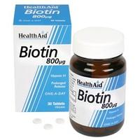 HealthAid Biotin 800&#181;g 30 tablets