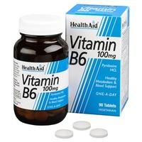 HealthAid Vitamin B6 (Pyridoxine HCl) 100mg 90 tablets