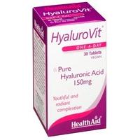healthaid hyalurovit hyaluronic acid 30 vegan tablets
