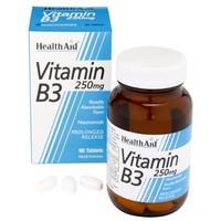 HealthAid Vitamin B3 (Niacinamide) 250mg - Prolonged Release 90 tablets