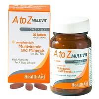 HealthAid A to Z Multivitamins and Minerals with Lutein 30 tablets