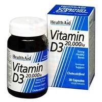 HealthAid Vitamin D3 20, 000iu Vegicaps 30 vegicaps