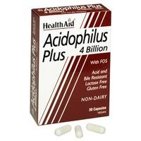 HealthAid Acidophilus Plus 4 Billion + FOS 30 Caps (Blister Pack)