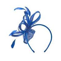 Headband Fascinator with Spotted Mesh