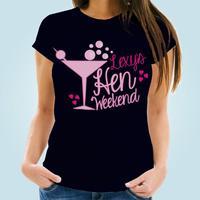 Hen Weekend Cocktail Navy T-Shirt