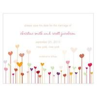 Hearts Save The Date Card