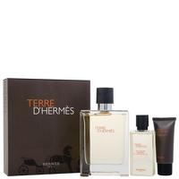 Hermes Terre D\'Hermes Eau de Toilette Spray 100ml, Shower Gel 40ml and Aftershave Balm 15ml