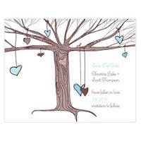 Heart Strings Save The Date Card