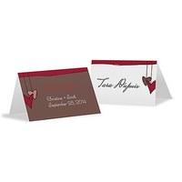 Heart Strings Place Card With Fold
