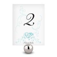 Heart Filigree Table Number