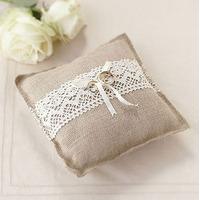 hessian ring cushion