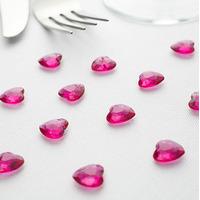 Heart Diamante Table Gems Pack - Purple