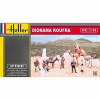 Heller 81101 - model Kit Koufra Figurines Sahar Iennes And Groupe Tabo Tabour, 