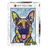 heye puzzles 1000pc dogs never lie