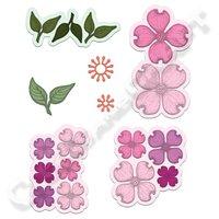 heartfelt creations flowering dogwood die set 3 options 388076