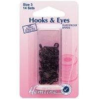 hemline hooks and eyes black size 3 375233