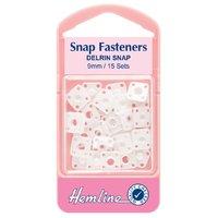 hemline sew on snap fasteners derlin plastic 9mm 375247