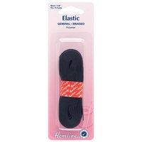 Hemline General Purpose Knitted Elastic Black - 5m x 6mm 375464