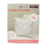 Heart Cushion Sampler Cross Stitch Kit