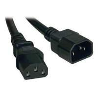 Heavy-duty Power Extension Cord. 15a. 14awg. Iec-320-c14 To Iec-320-c13 - 18 In.