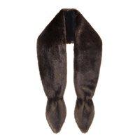 HELEN MOORE FAUX FUR VIXEN SCARF in Treacle