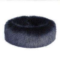 HELEN MOORE FAUX FUR HUFF in Midnight