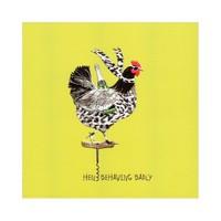 Hen Behaving Badly Card