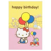 Hello Kitty Balloon Mouse Birthday Card