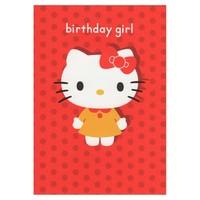 hello kitty birthday girl card