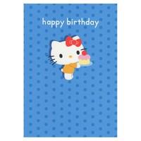 Hello Kitty Birthday Cake Card