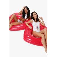 Hearts Pool Float - red