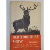 Hertfordshire Show Catalogue 1958