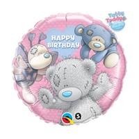 helium balloon happy birthday teddy