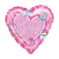 Helium Balloon - Happy Birthday Princess