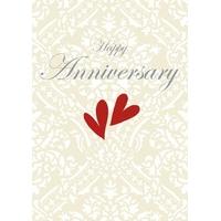 Hearts on Floral | Anniversary Card | AF1015