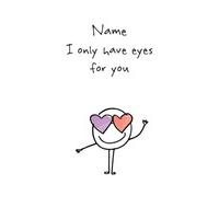 Heart Eyes | Valentine\'s Day card