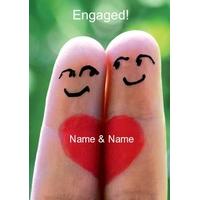 Heart Fingers | Engagement Card