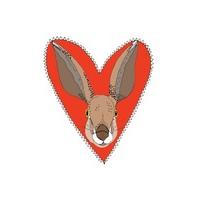 Heart Hare | Birthday Card | SS1018