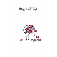 Heaps of Love| Romantic Valentine\'s Day Card |LL1147